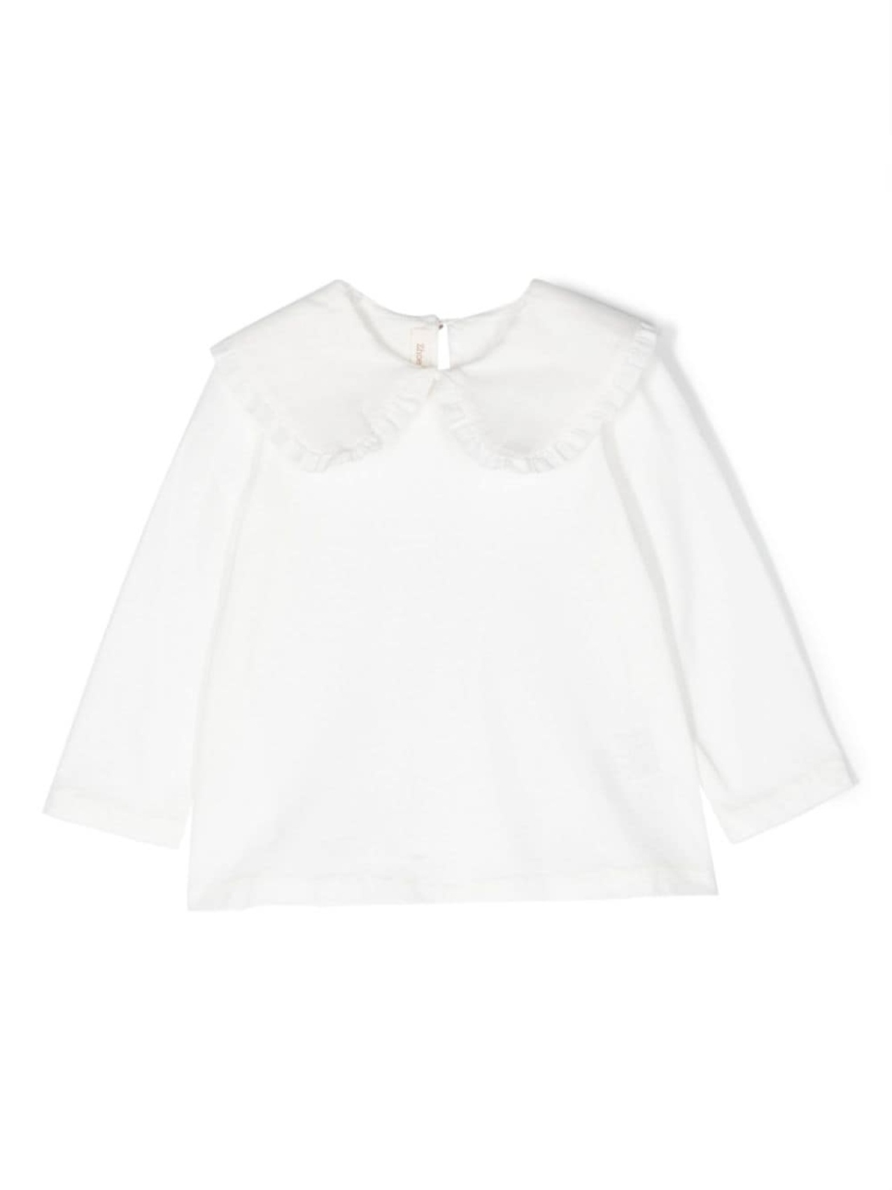 

Zhoe & Tobiah Peter Pan-collar cotton blouse, белый