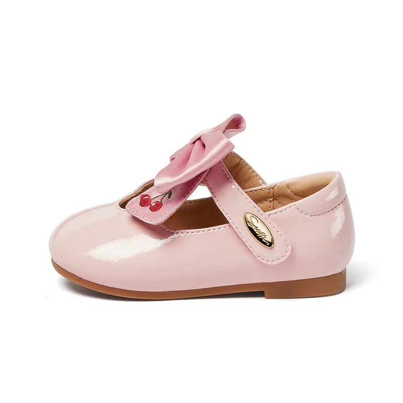 Детские кожаные туфли Low top Snoffy, розовый