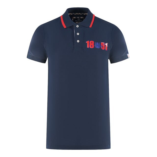

Темно-Синяя рубашка-поло London 1851 Aquascutum, синий