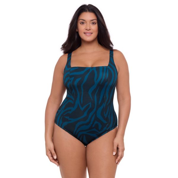 

Женский корсетный комбинезон с квадратным вырезом и шнуровкой S3 Swim, цвет dusk blue