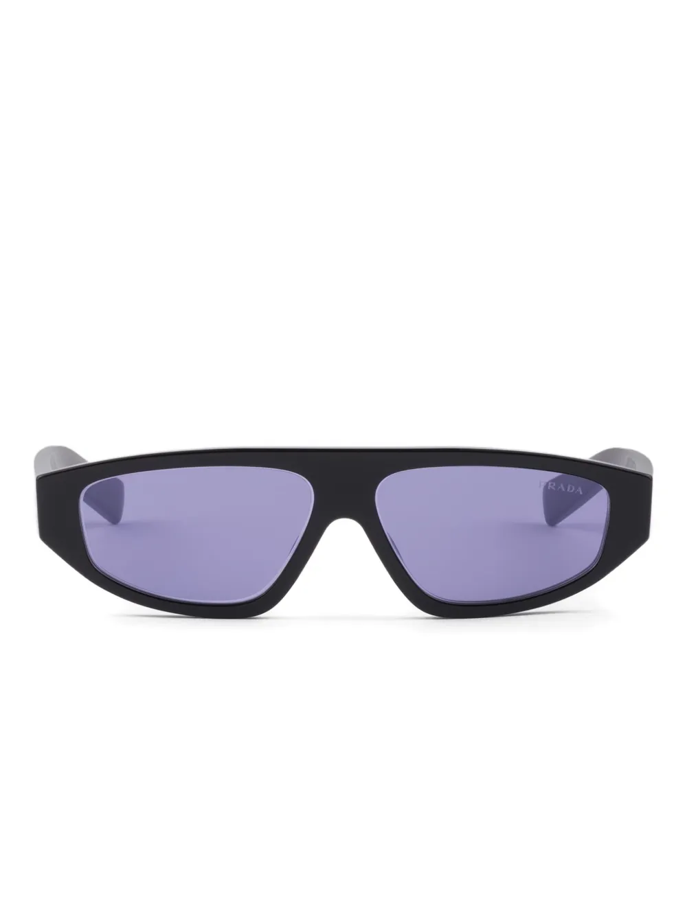 

Солнцезащитные очки в геометрической оправе Prada Eyewear, черный