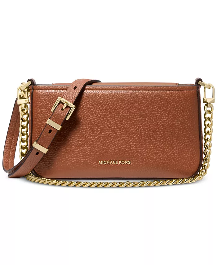 

Кожаная сумка-трансформер Bryant Small Crossbody Michael Kors, коричневый
