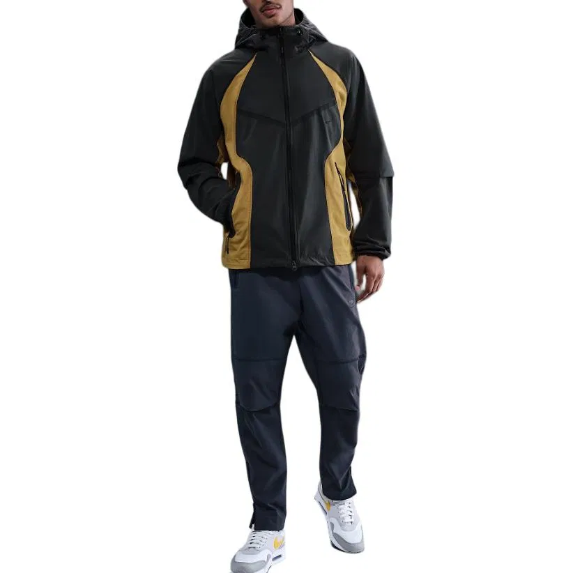 Куртка мужская Tech Dri-FIT Woven Color-Block Windrunner свободного кроя Nike, Anthracite — фото 2