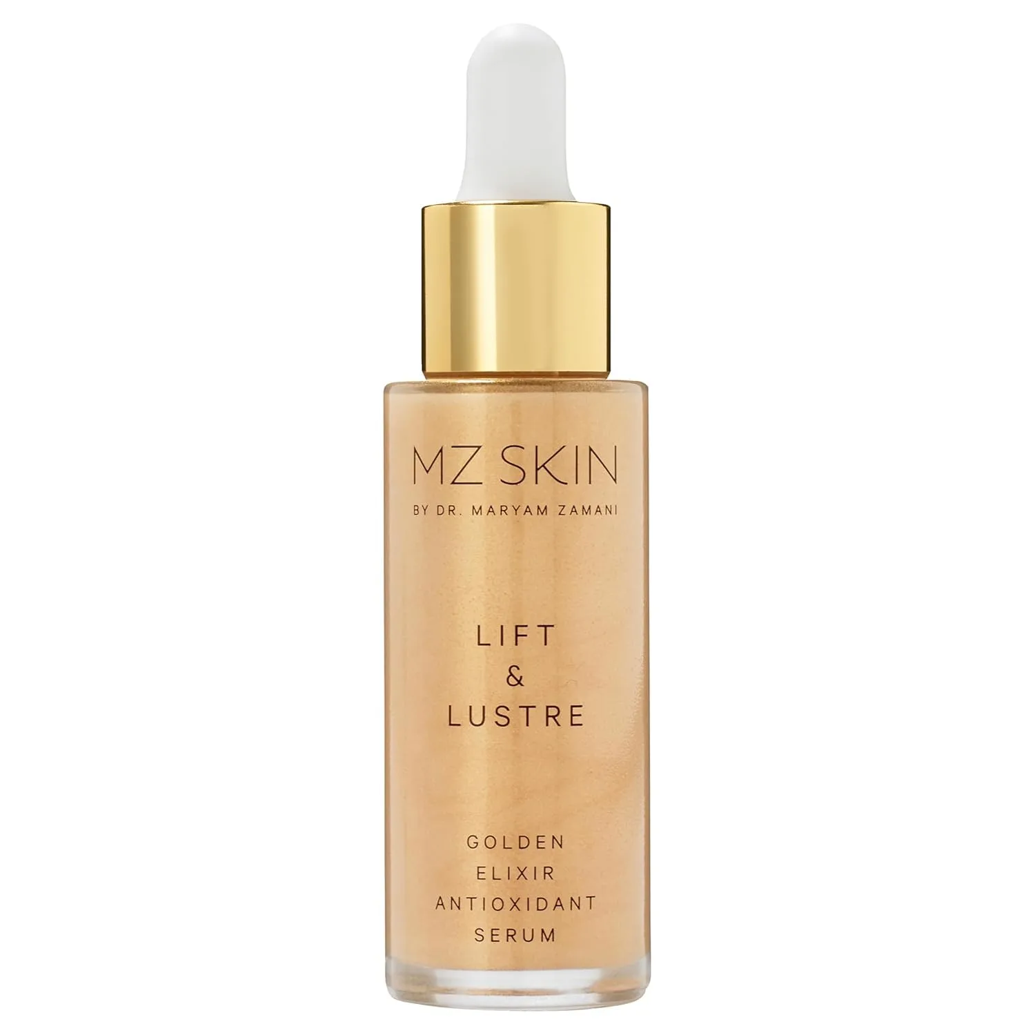 MZ SKIN Lift & Lustre Golden Elixir сыворотка 1.01 fl oz - клинически доказанное антиоксидантное средство с гиалуроновой кислотой двойного веса для глубокого увлажнения и сияния кожи, все типы кожи Mz Skin By Maryam Zamani Md, gold