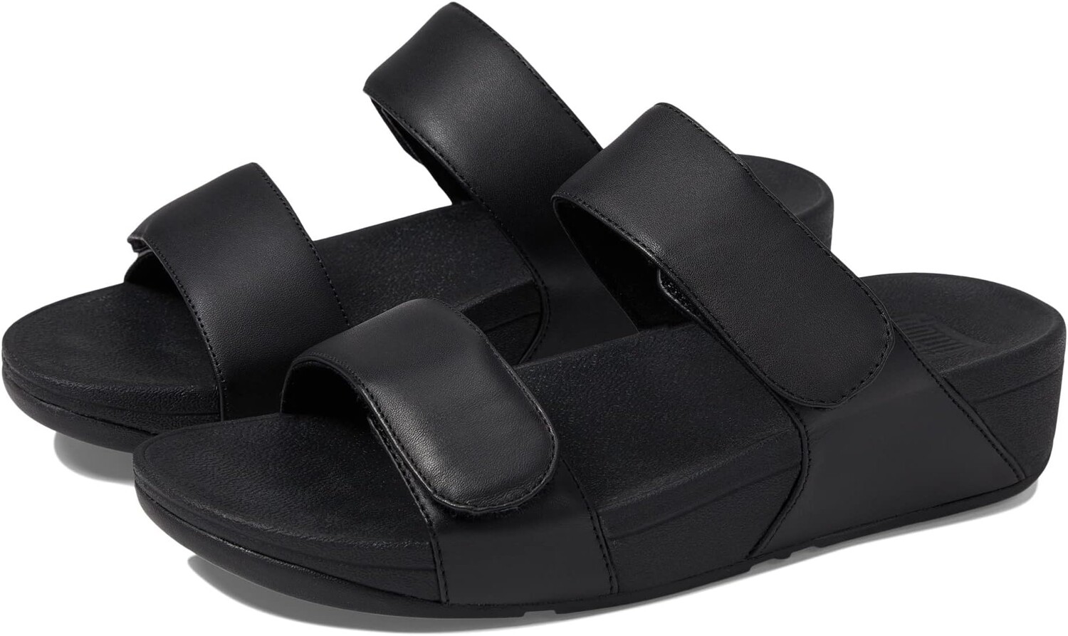 

Босоножки Lulu Adjustable Leather Slides FitFlop, цвет All Black 2