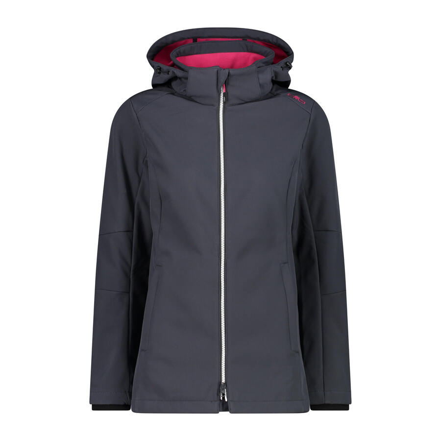 

Женская куртка софтшелл CMP с капюшоном на молнии 3A22226