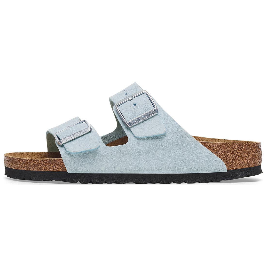 Birkenstock Тапочки-слайды женские из износостойкого материала EVA, светло-голубые, узкая посадка