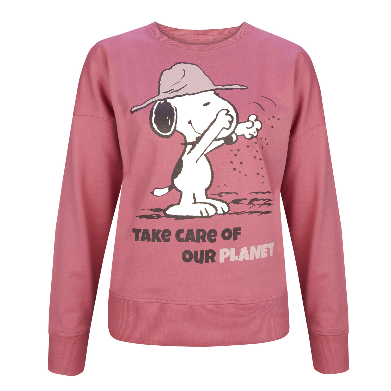 

Свитер ONOMATO! Sweatshirt Cradle to Cradle Peanuts Snoopy, розовый