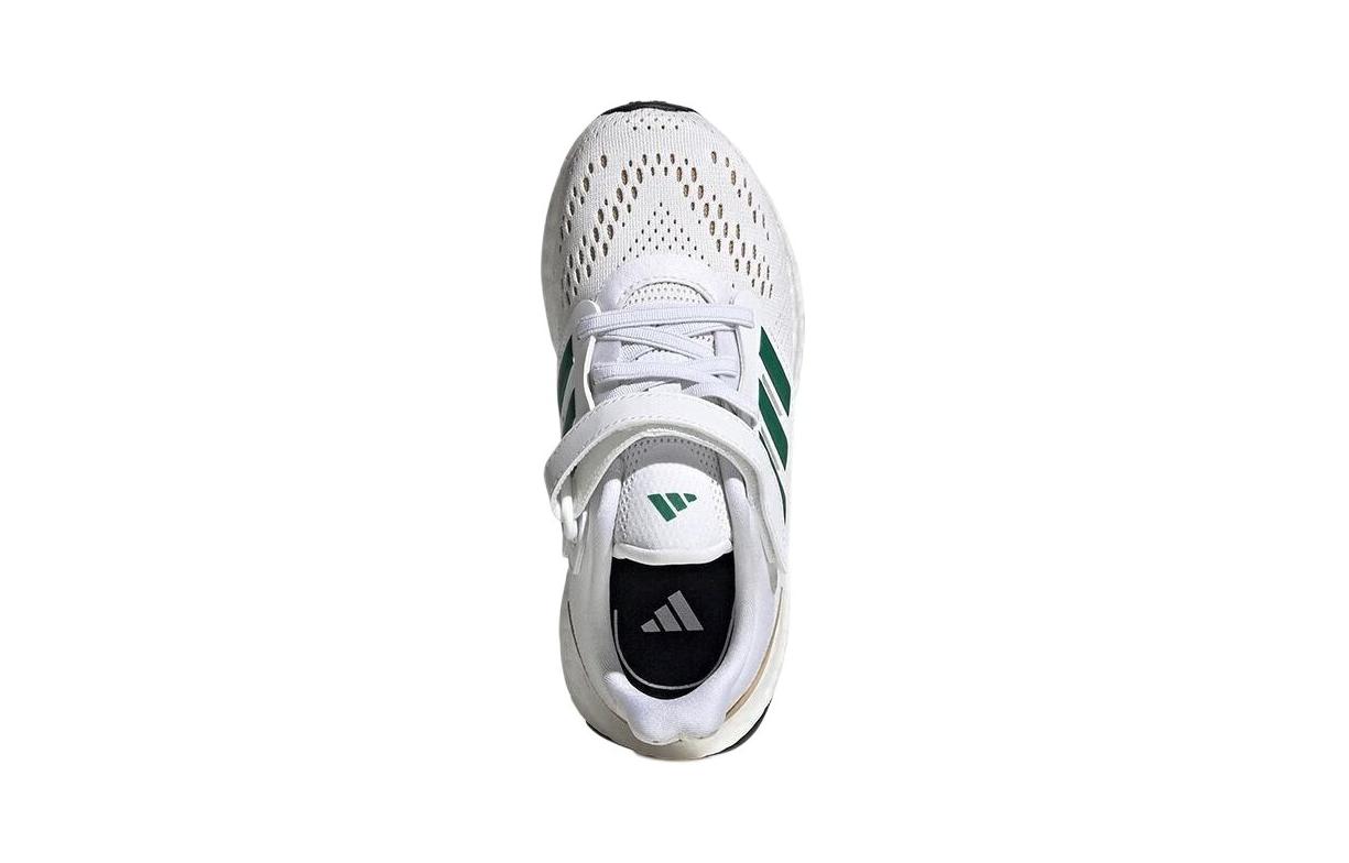 Кроссовки для бега Pureboost 22 с низким верхом, устойчивые к истиранию, для детей от 3 до 7 лет Adidas, белый/зеленый — фото 4
