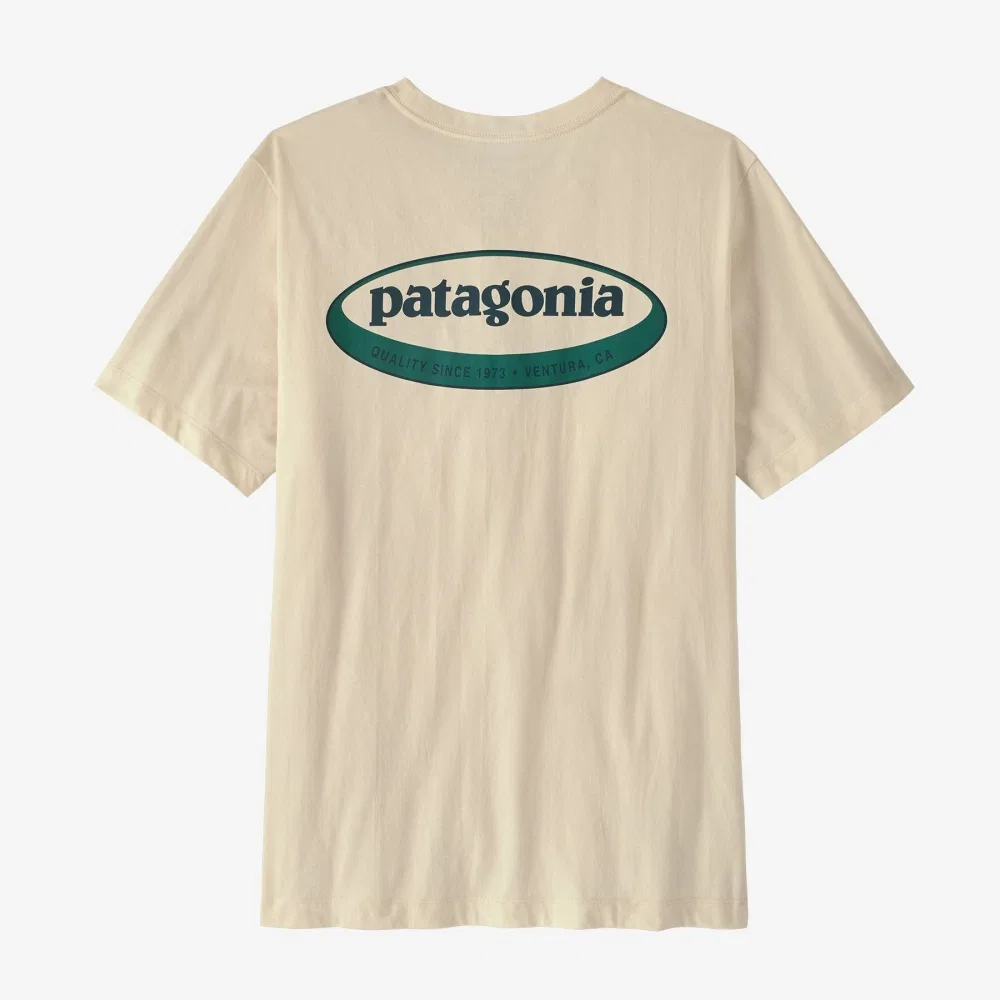 Мужская футболка Patagonia 95 Oval Logo, UDNL — фото 2