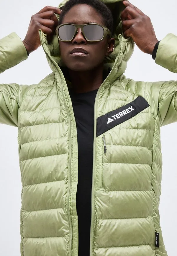 Пуховая куртка Adidas Terrex, Tent Green — фото 4