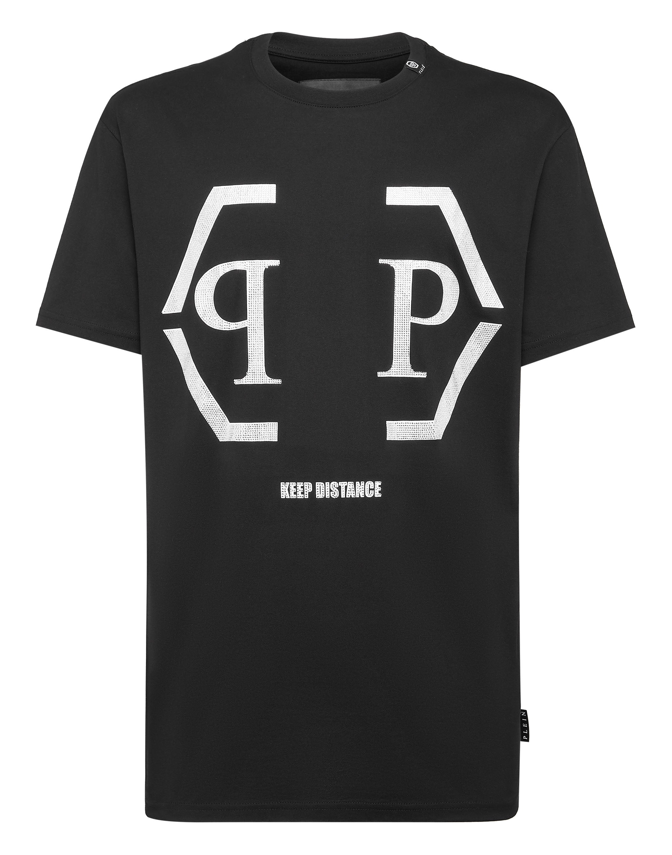 

Футболка с круглым вырезом SS Hexagon PHILIPP PLEIN, черный