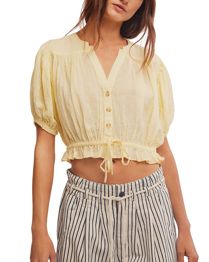 

Футболка "Маленькое облако" Free People, желтый