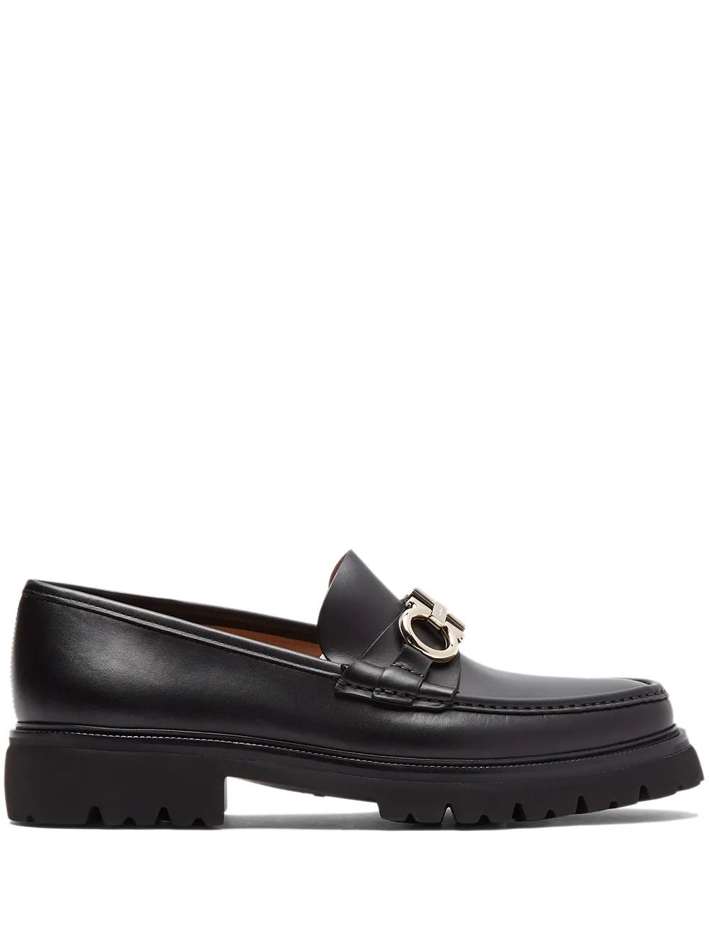 

Лоферы Bleecker с пряжкой Gancini Ferragamo, черный