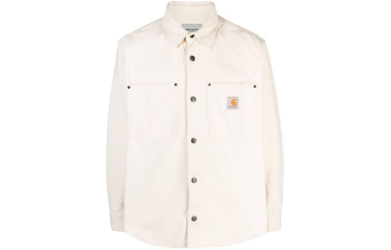 

Carhartt WIP Мужская рубашка цвета слоновой кости Ivory White