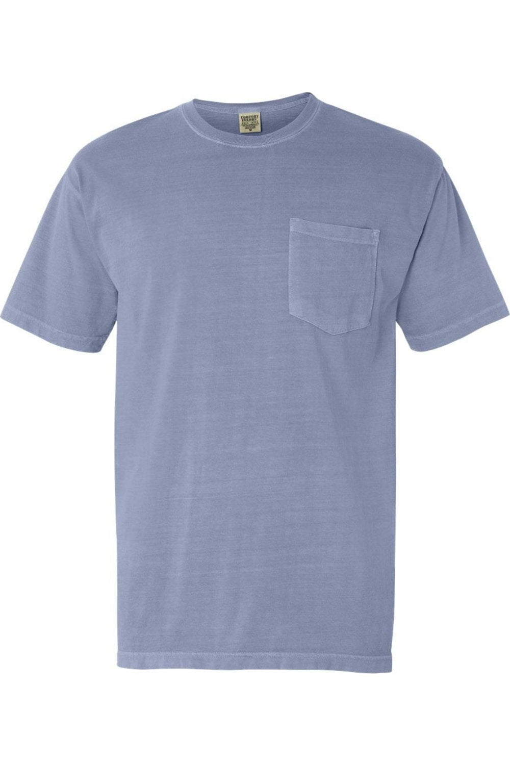 

Футболка Comfort Colors Garment-Dyed Heavyweight Pocket, цвет ice blue