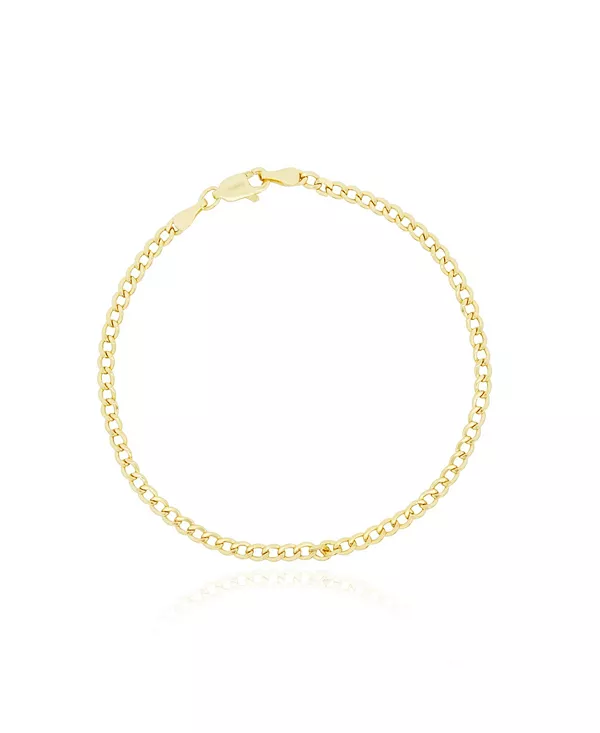 

Браслет-Цепочка панцирного плетения 2,5 миллиметра 6,5 дюймов The Lovery, gold