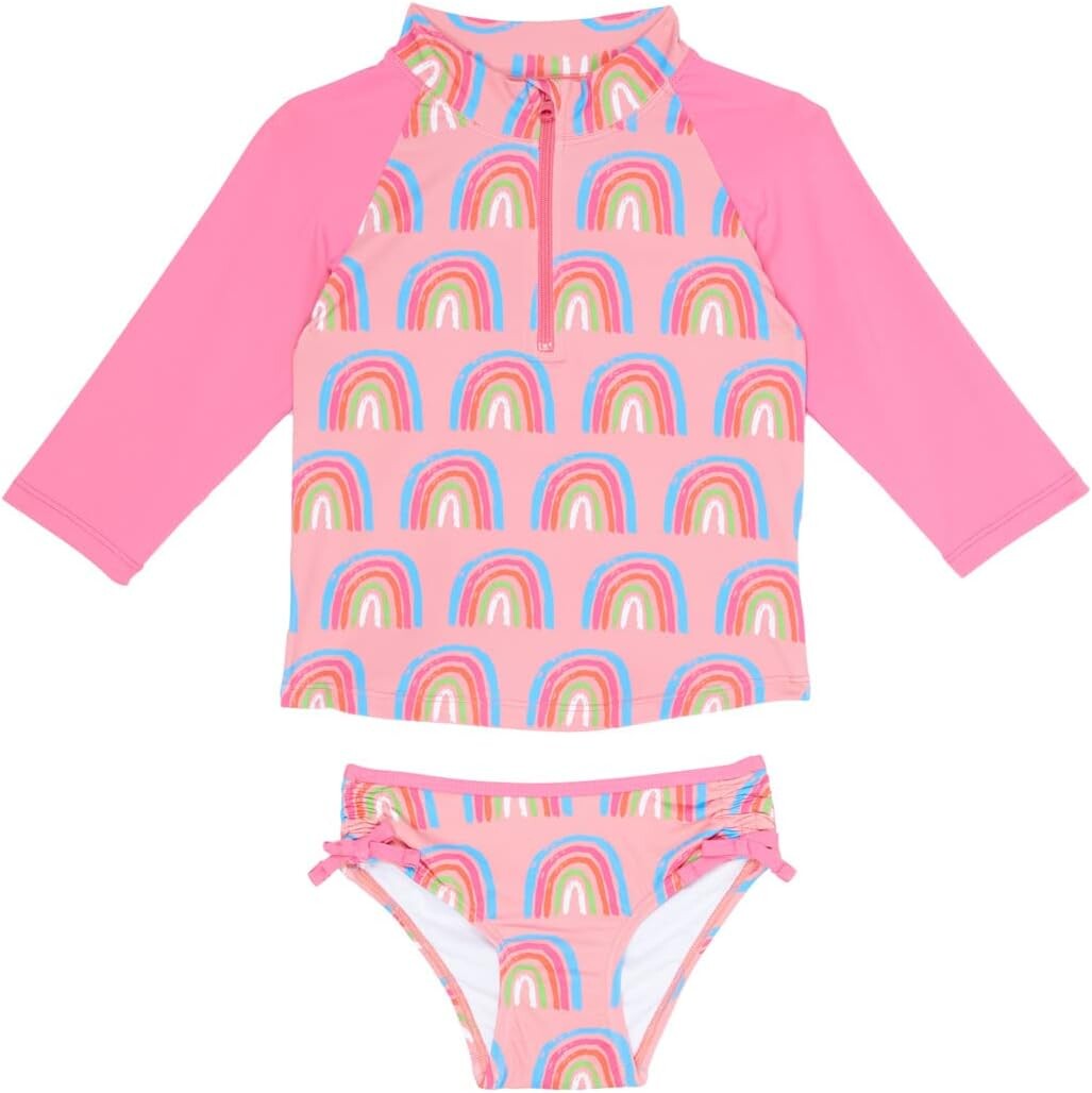 

Купальник Hatley Kids Lucky Rainbows Rashguard Set, розовый