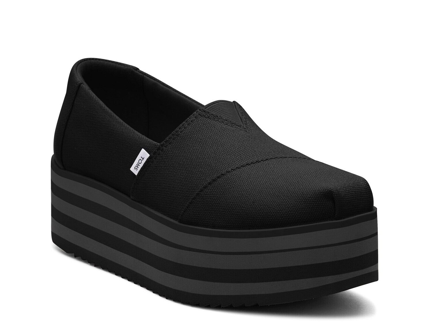 Слипоны Toms Alp на платформе без шнуровки, черный