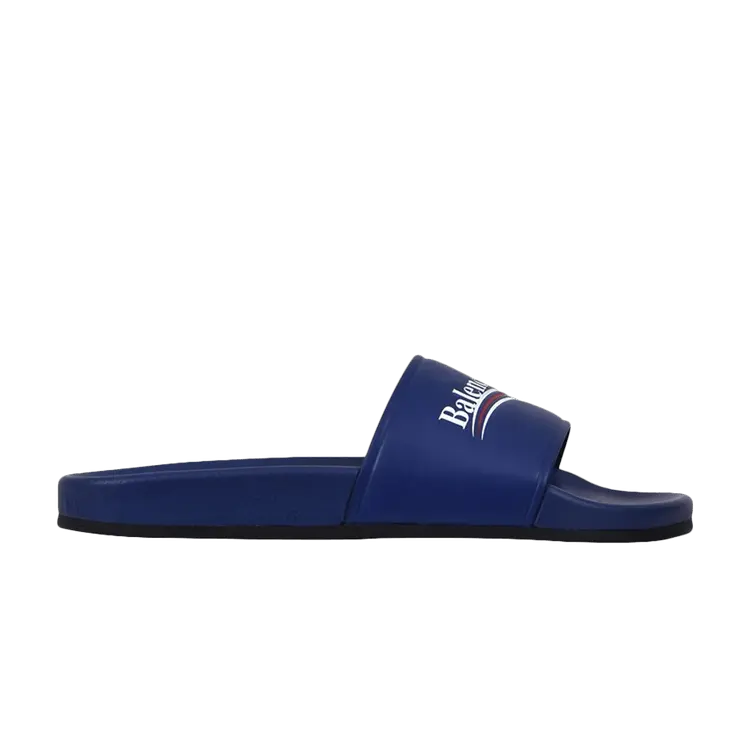 

Кроссовки Balenciaga Slides Blue Campaign, синий