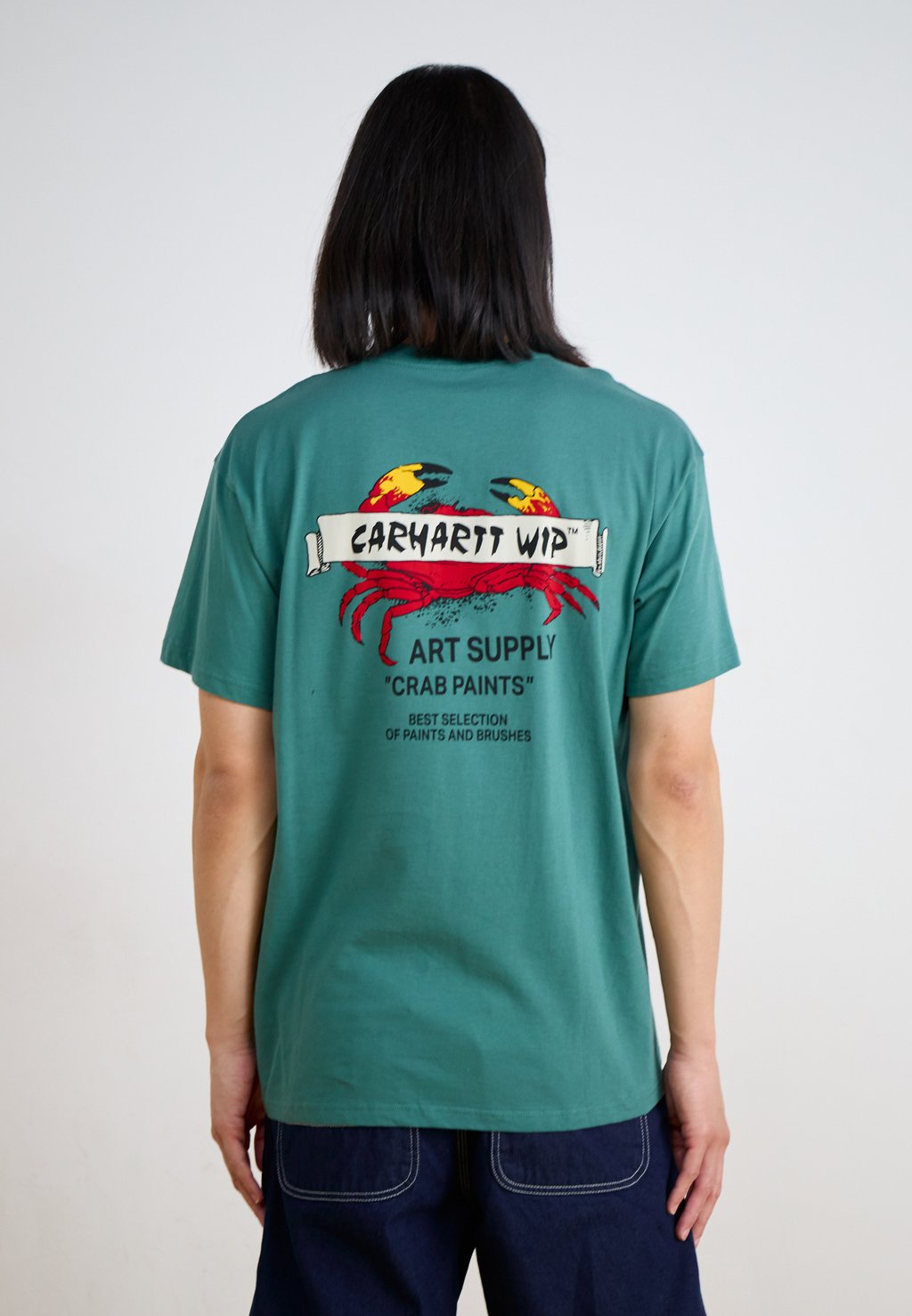 

Футболка с принтом CRAB PAINT Carhartt WIP, зеленый