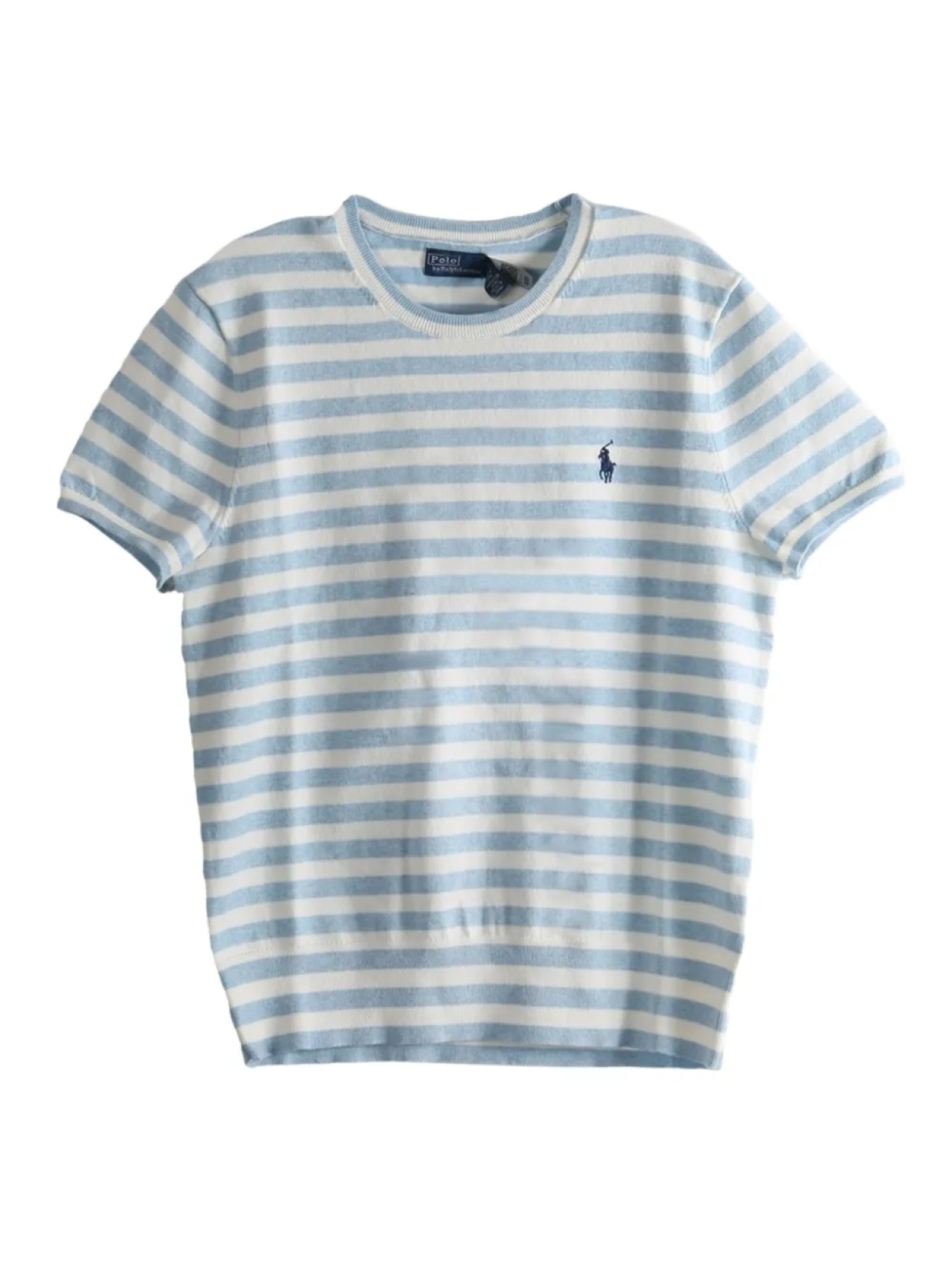 

Polo Ralph Lauren топ в полоску с короткими рукавами, синий