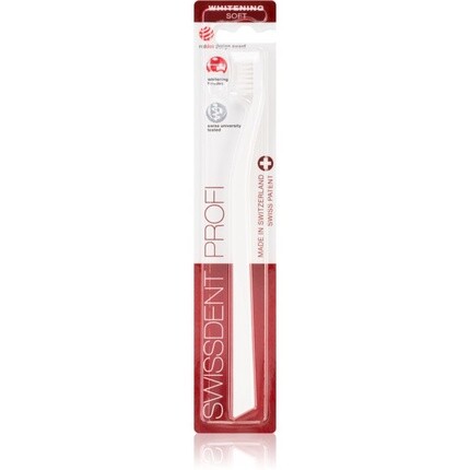 

Отбеливающая зубная щетка Swissdent Profi — мягкая щетина, 1 шт.