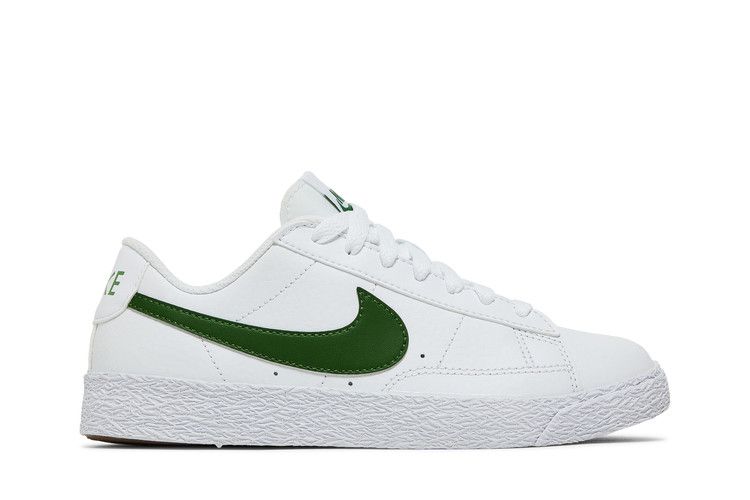 Кроссовки Nike Blazer Low GS 'White Forest Green', белый — фото 2