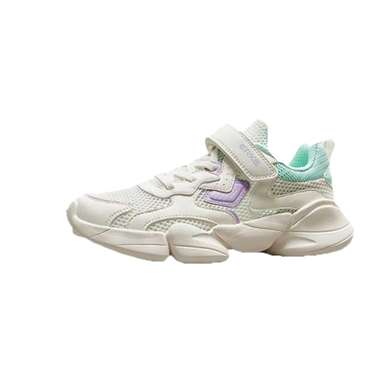 

Детские кроссовки для бега Erke, белый/зеленый