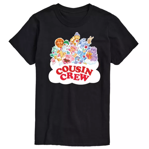 

Футболка с принтом «Big & Tall Care Bear Cousins Crew» Licensed Character, черный