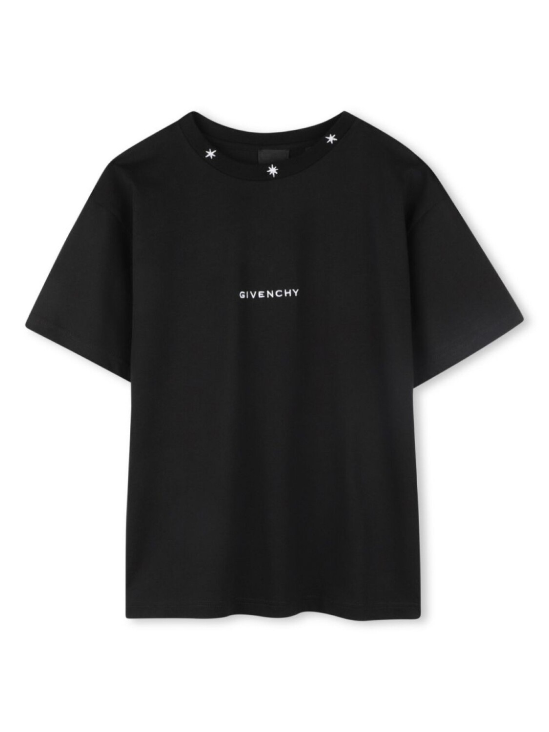 

Футболка с вышитым логотипом Givenchy Kids, черный