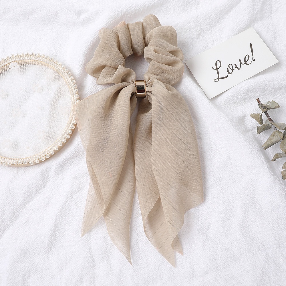 Резинка для волос vina scrunchie Soho, beige, количество 1 шт. — фото 2