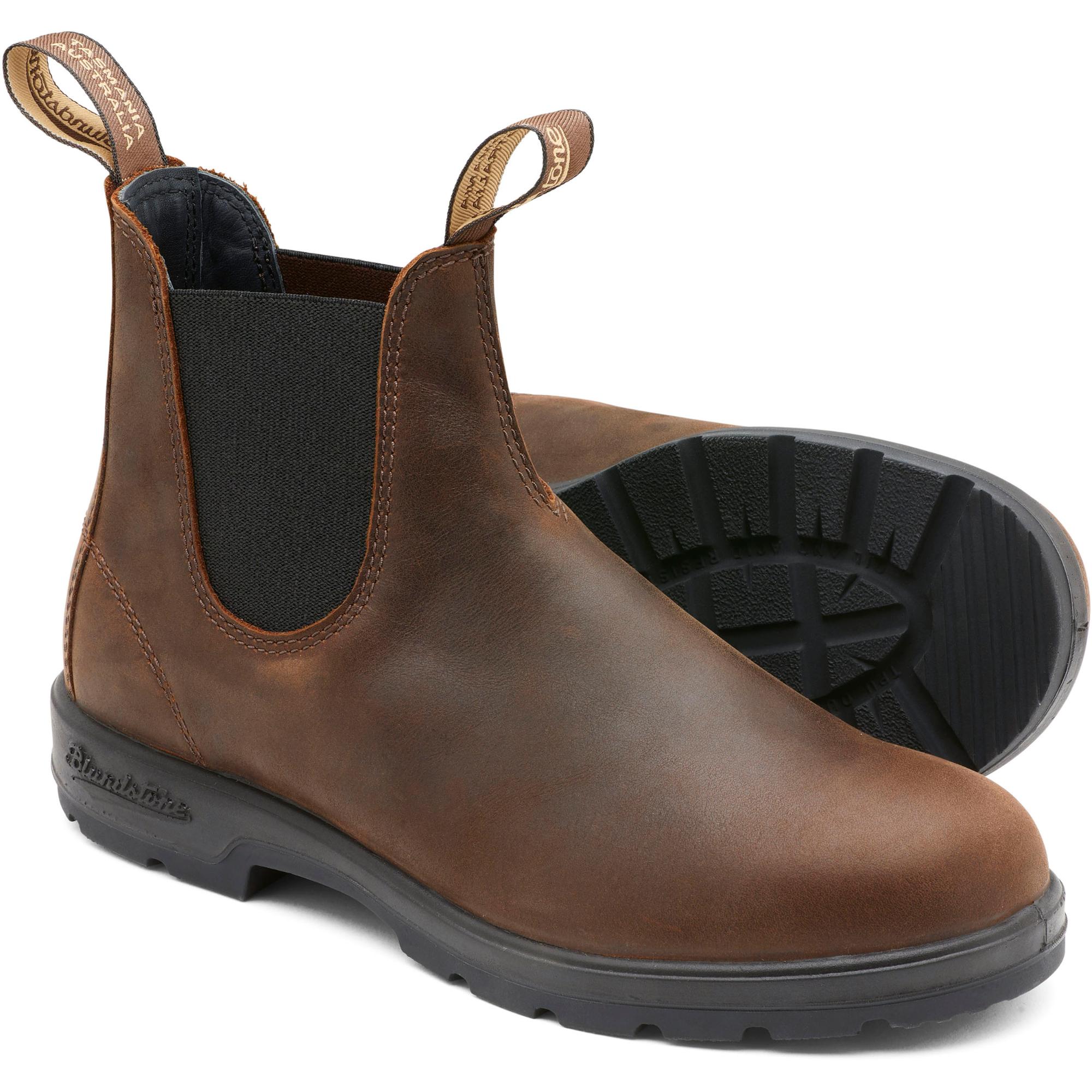 Мужские классические кожаные ботинки челси #587 Blundstone Australia, Antique Brown — фото 3