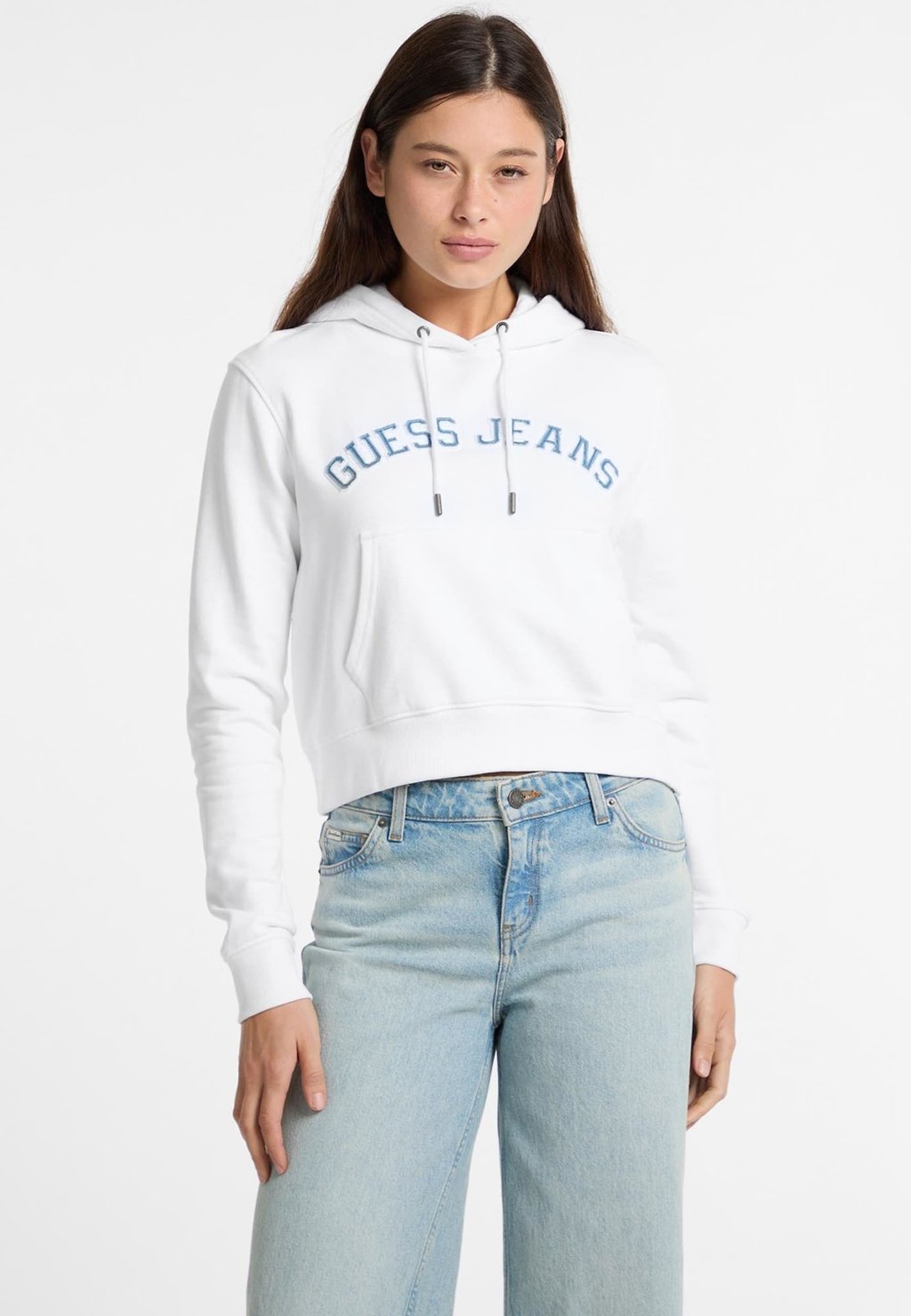 

Толстовка LOGOPRINT Guess Jeans, белый