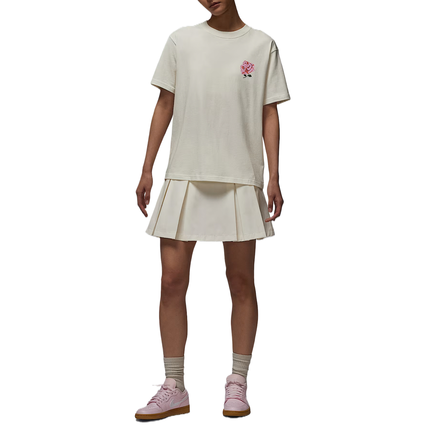 Jordan Пляжная повседневная короткая юбка Women's White — фото 4