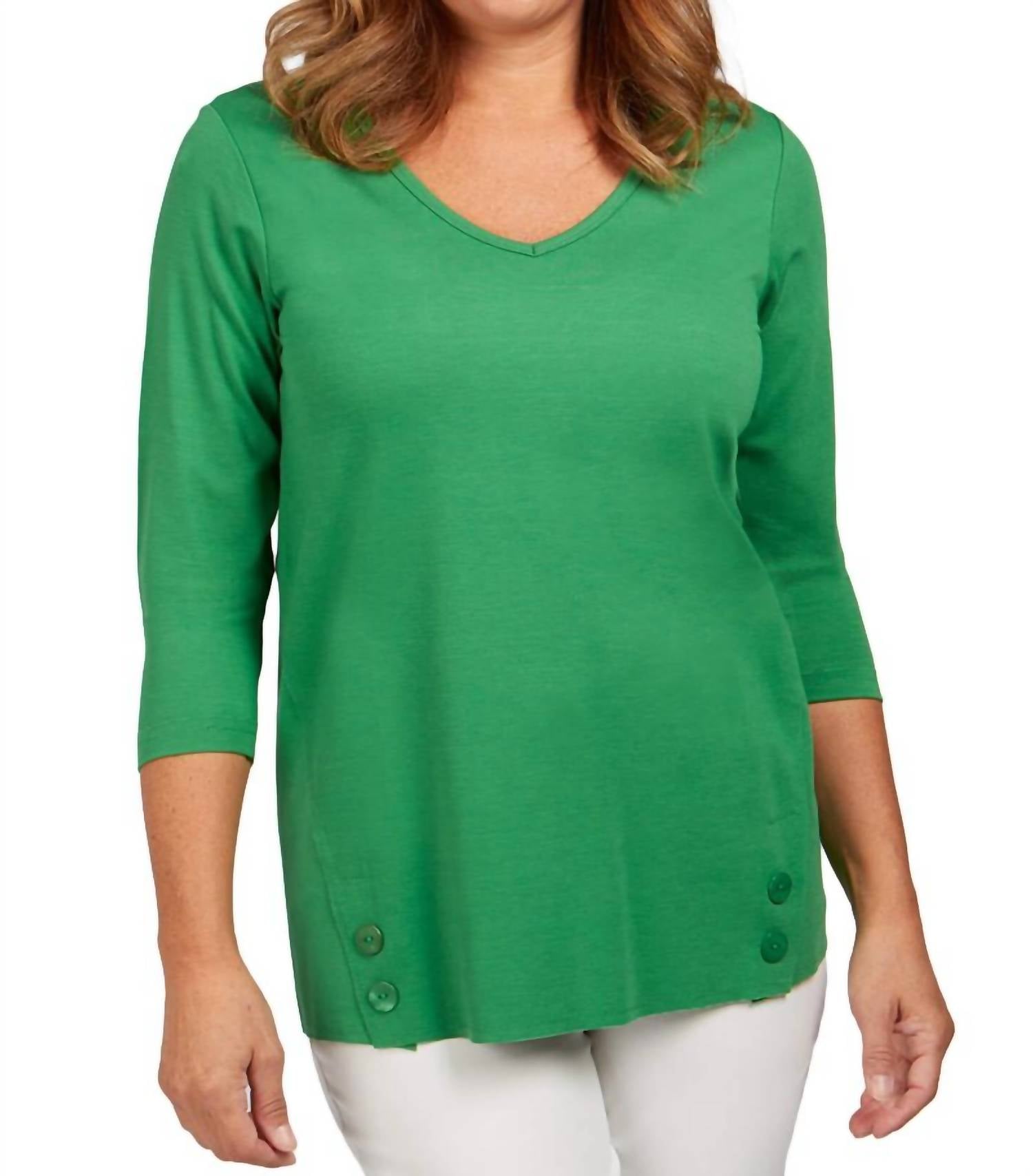 

Футболка с V-образным вырезом в пальмовом принте Renuar, Palm