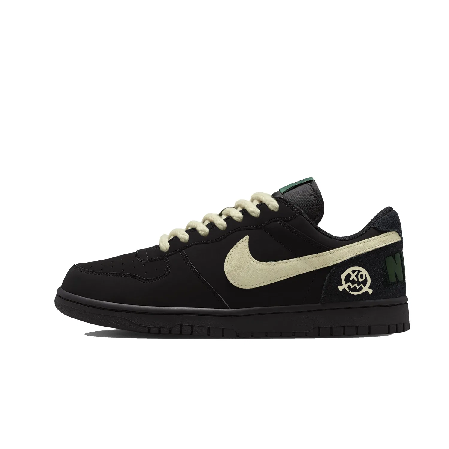 Кроссовки скейтбординг Nike Big Beige Black — фото 3