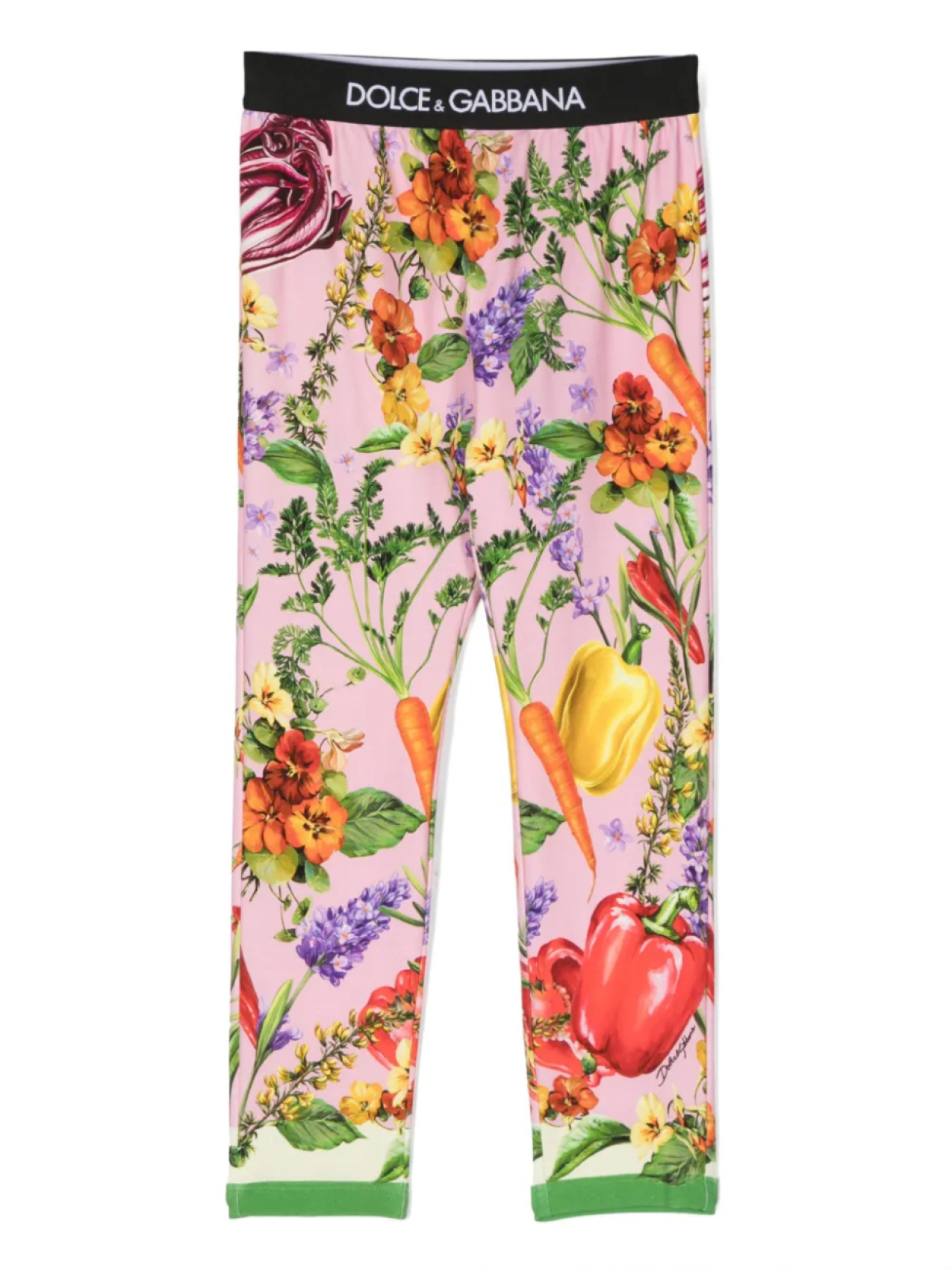 

Dolce & Gabbana Kids брюки с логотипом на поясе, розовый
