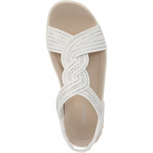 Яркие женские босоножки Lilly с ремешками Lifestride, белый — фото 4