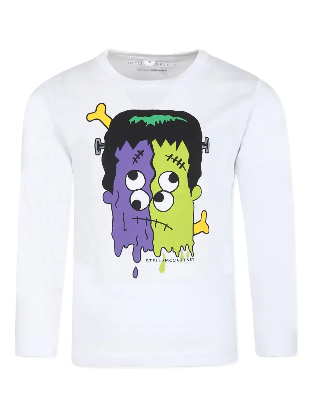 

Футболка с графичным принтом Stella Mccartney Kids, белый