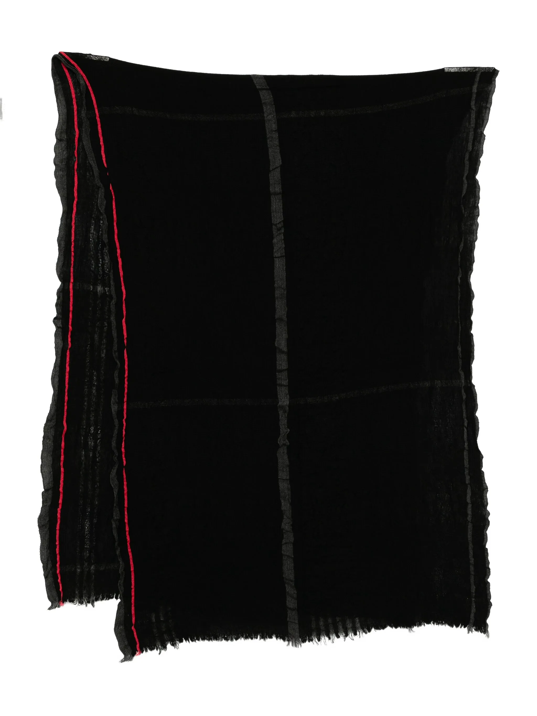 

Клетчатый шарф W Y'S, черный