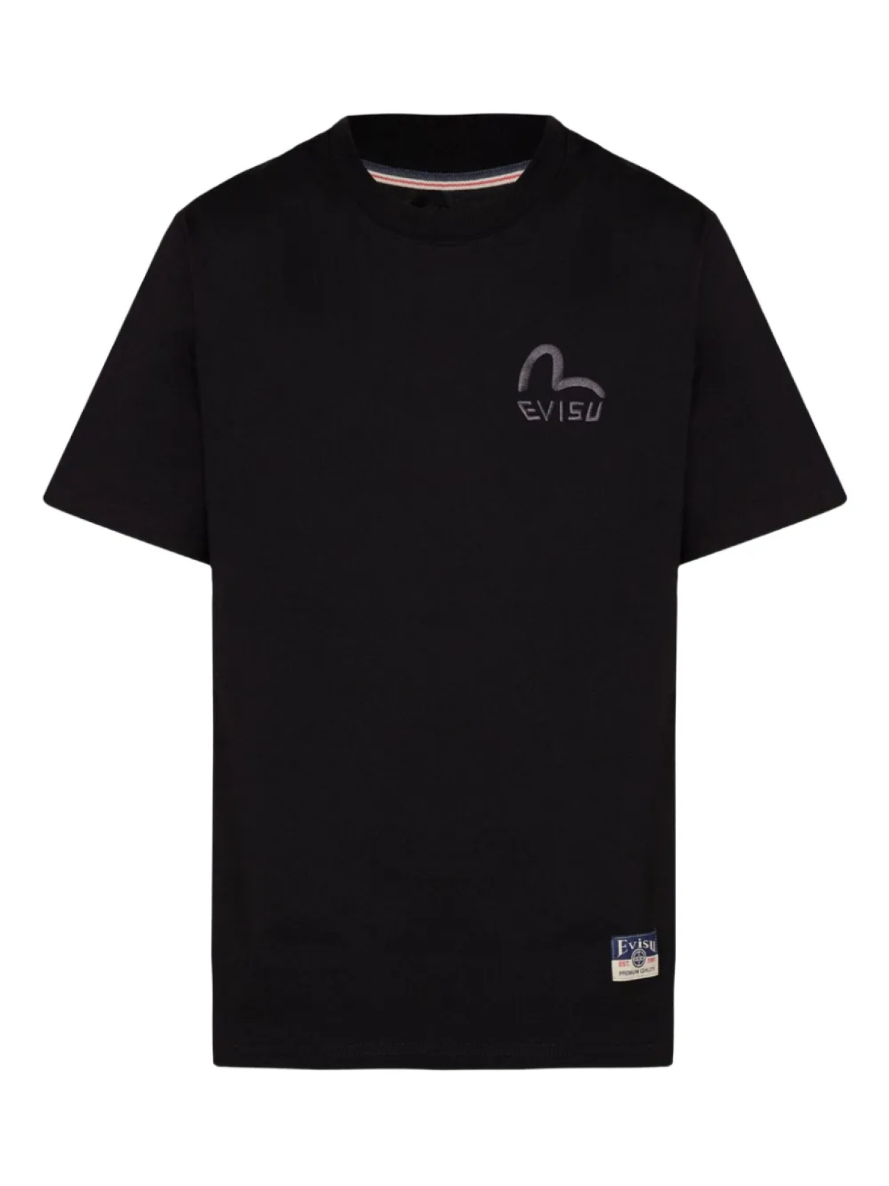 

Футболка с вышитым логотипом EVISU, черный
