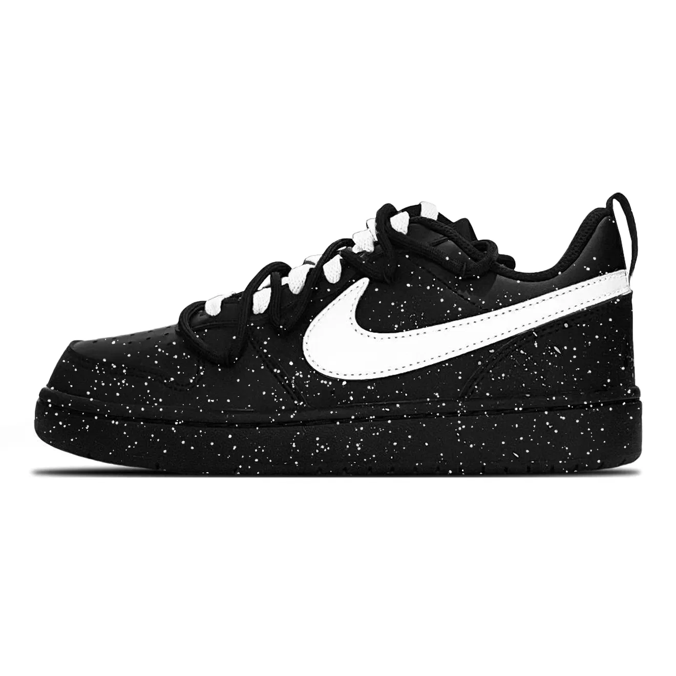 Кроссовки детские кеды Nike Court Borough Leather Black White