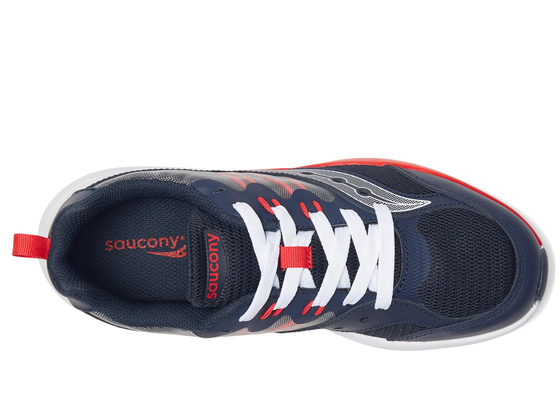 Кроссовки Saucony Kids Endorphin KDZ 2.0, цвет Navy/Red — фото 2