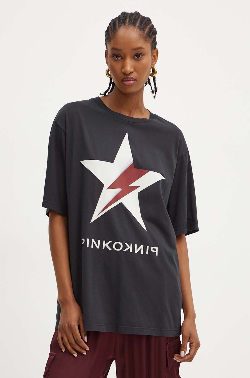 

Футболка Pinko из хлопка, черный