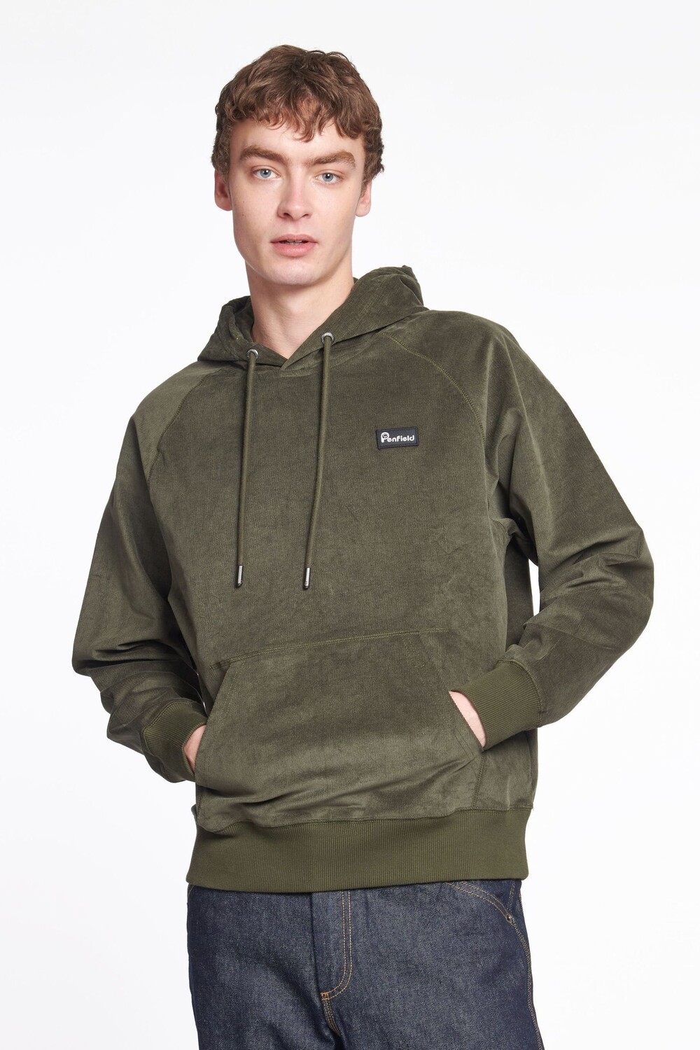 

Зеленое вельветовое худи Penfield, зеленый