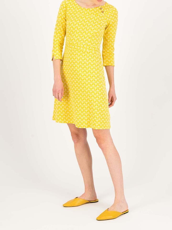 

Платье до колена Blutsgeschwister Kleid Mod a Hula, цвет Gelb/Weiß