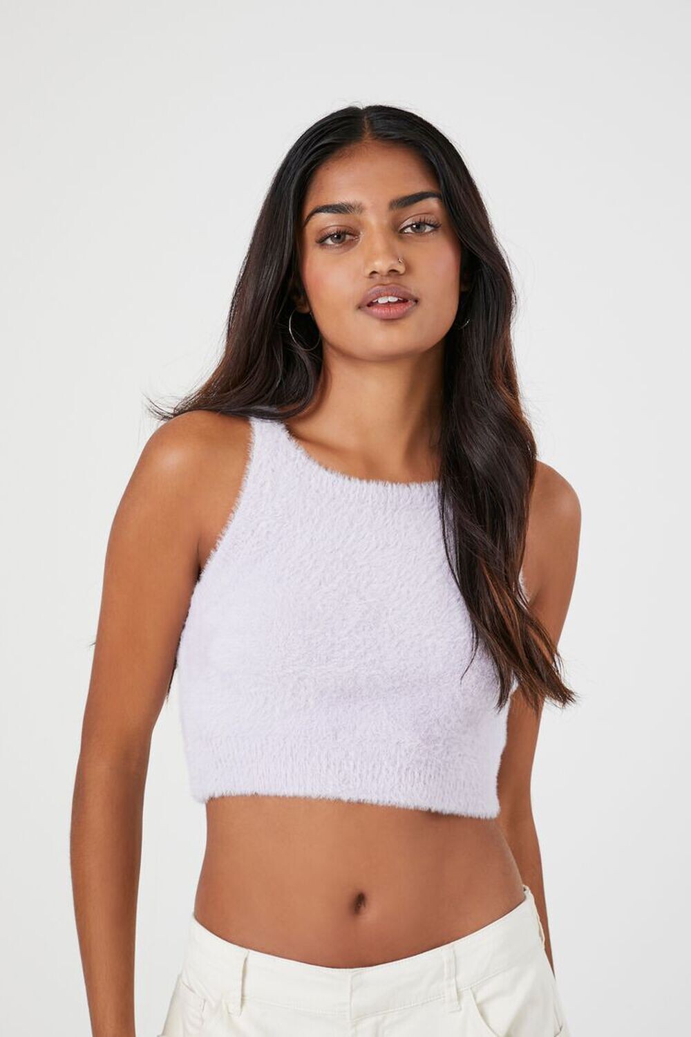 

Топ без рукавов из пушистого свитера Forever 21
