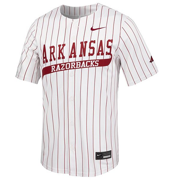 Мужская белая бейсбольная футболка arkansas razorbacks limited Nike — фото 3