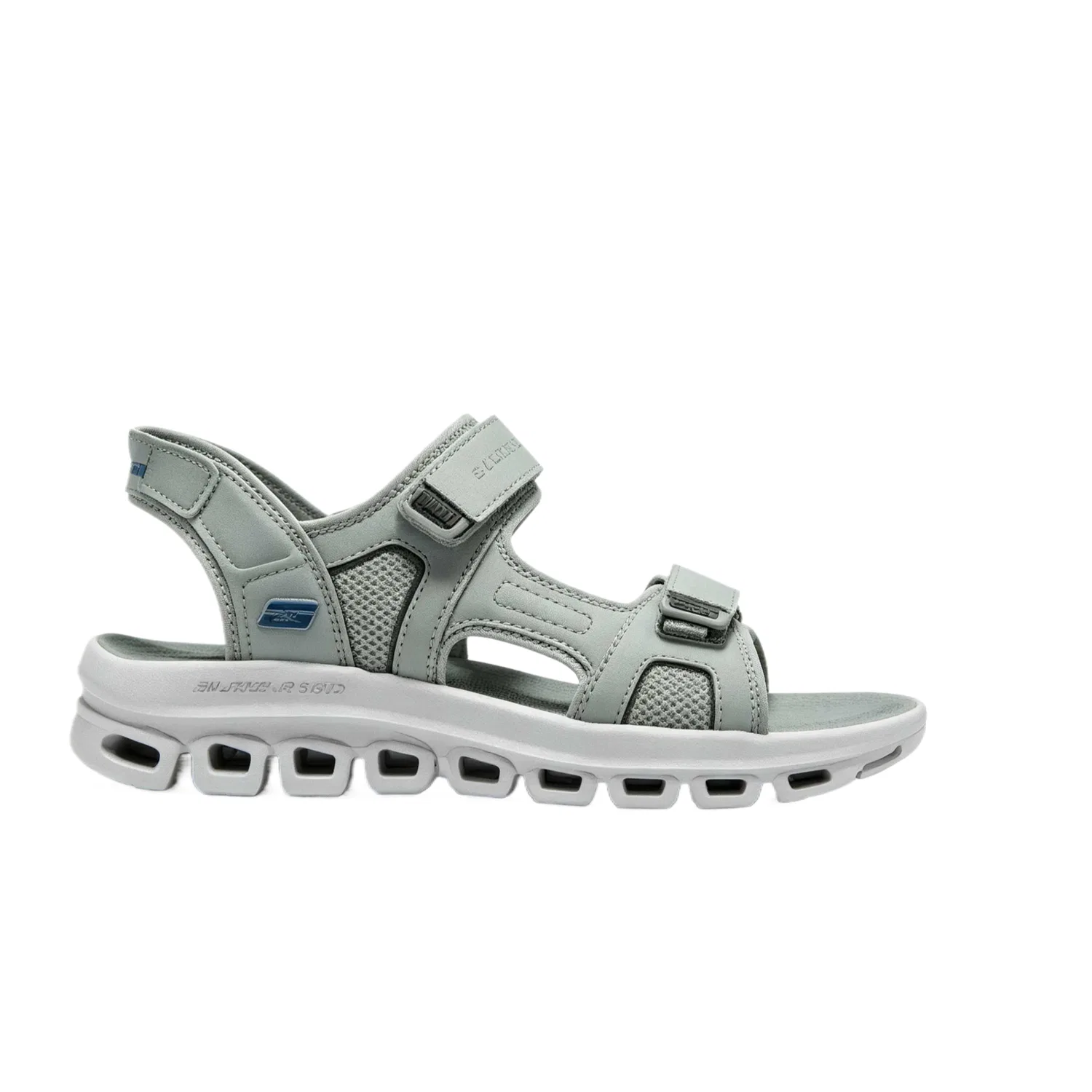 Пляжные сандалии Skechers серые — фото 3
